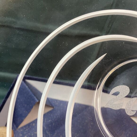 Waterford Marquis Crystal Millennium Centerpiece Platter NEW Shooting Star 2000 - Picture 5 of 10